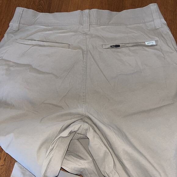 Orvis Pants Mens 32x30(29) Khaki Tech Performance Hiking Trail Trekking - Picture 7 of 7